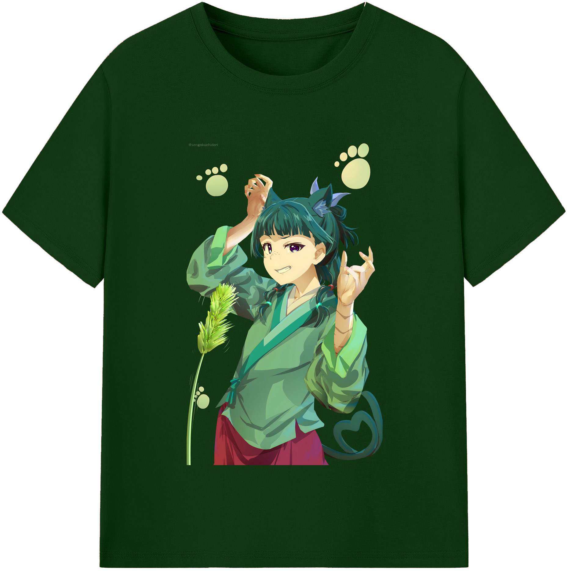 （画像用） 薬屋のひとりごと The Apothecary Diaries 綿100％半袖Tシャツ（フロントプリント）